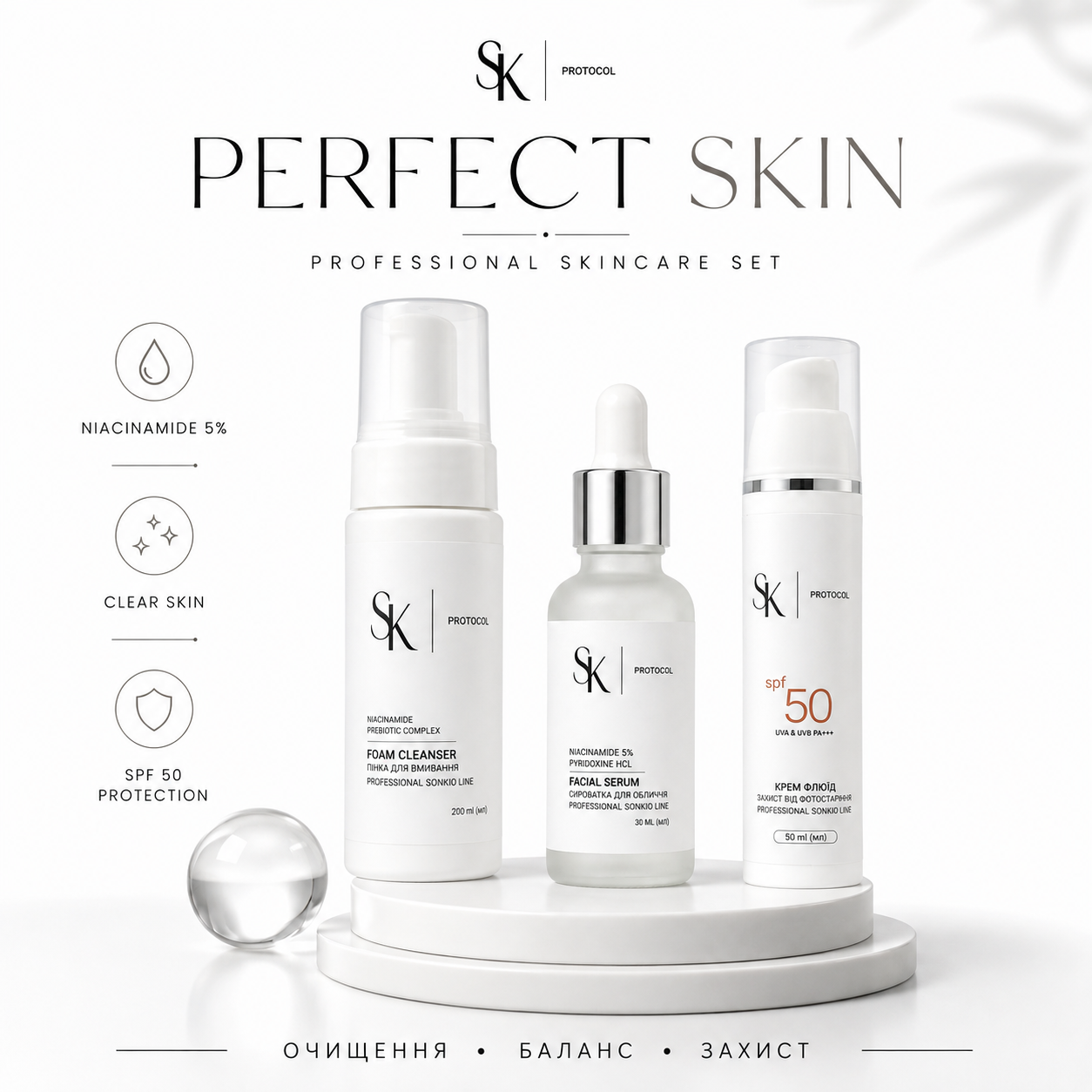 Набір "Perfect Skin" SK.PROTOCOL Professional Sonkio Line
