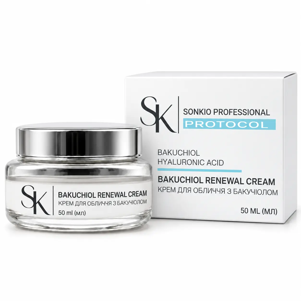 Біоретинол крем із бакучіолом BAKUCHIOL RENEWAL CREAM, 50 мл Sonkio