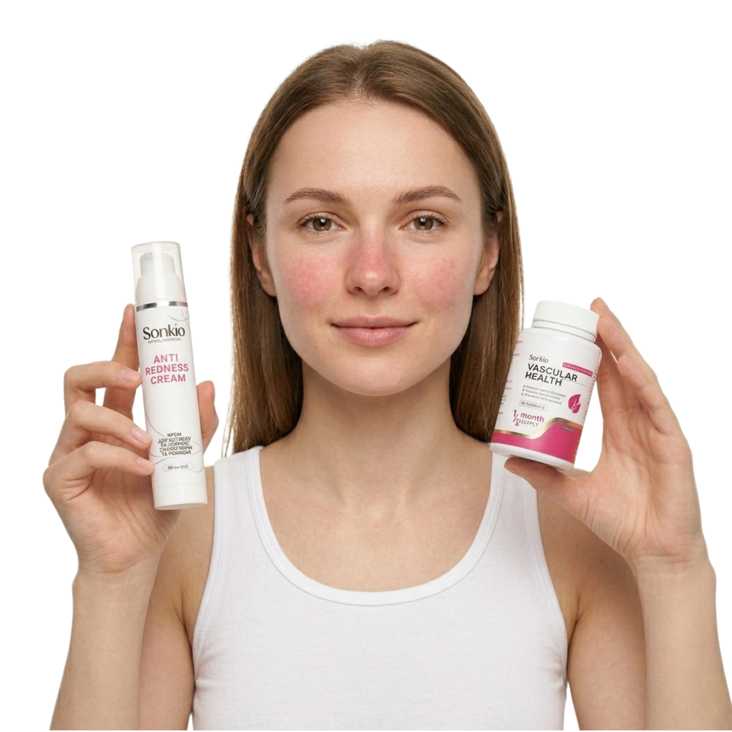 Комплекс для догляду за шкірою з куперозом або розацеа