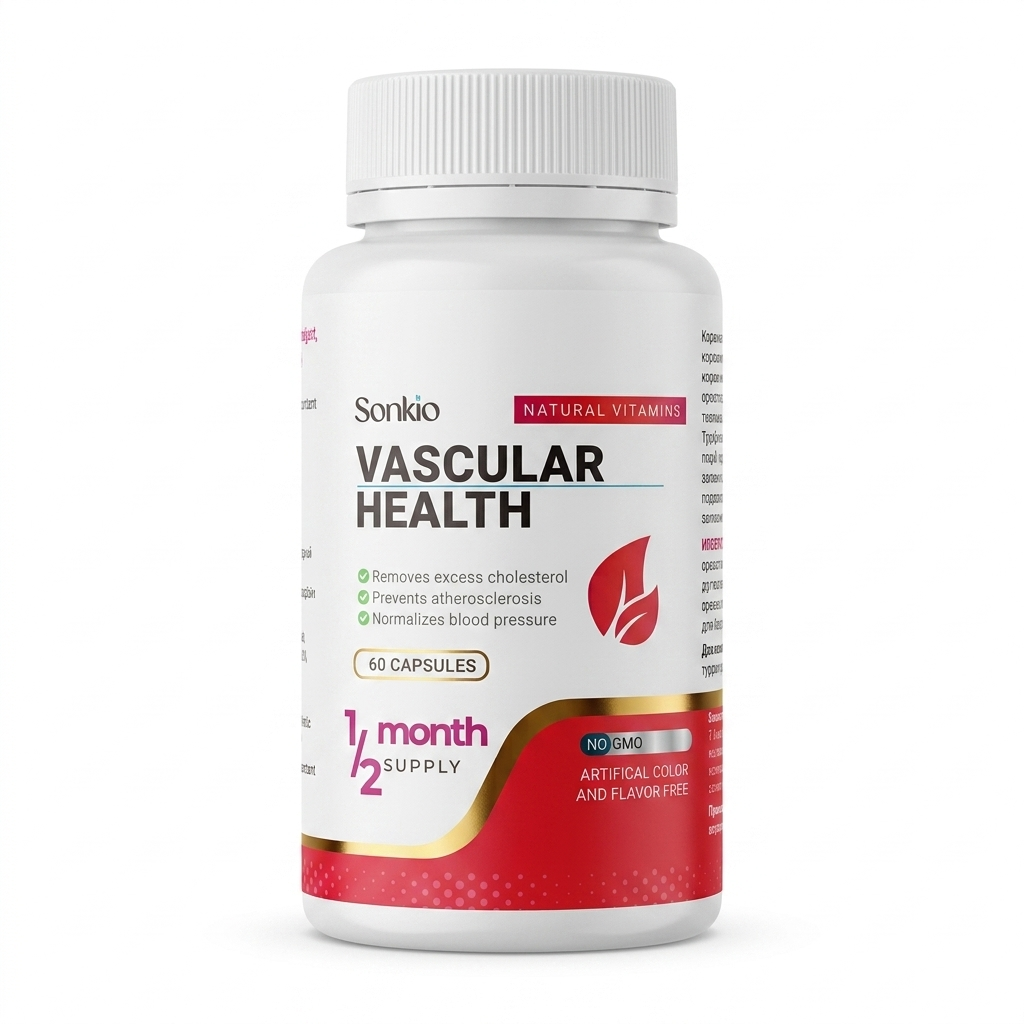 Комплекс для судин, Vascular, 60 капсул SONKIO